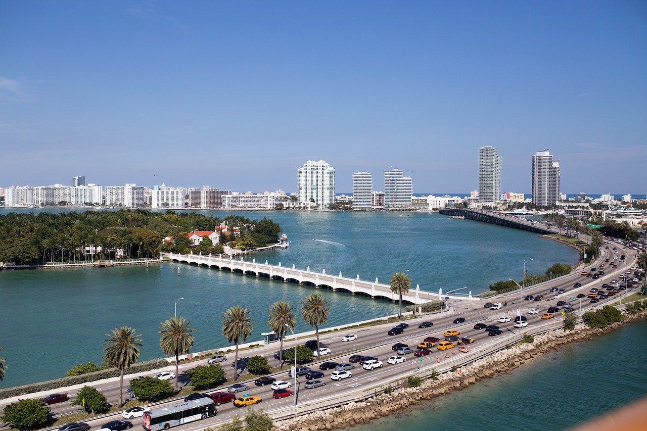 miami, city, traffic, investing